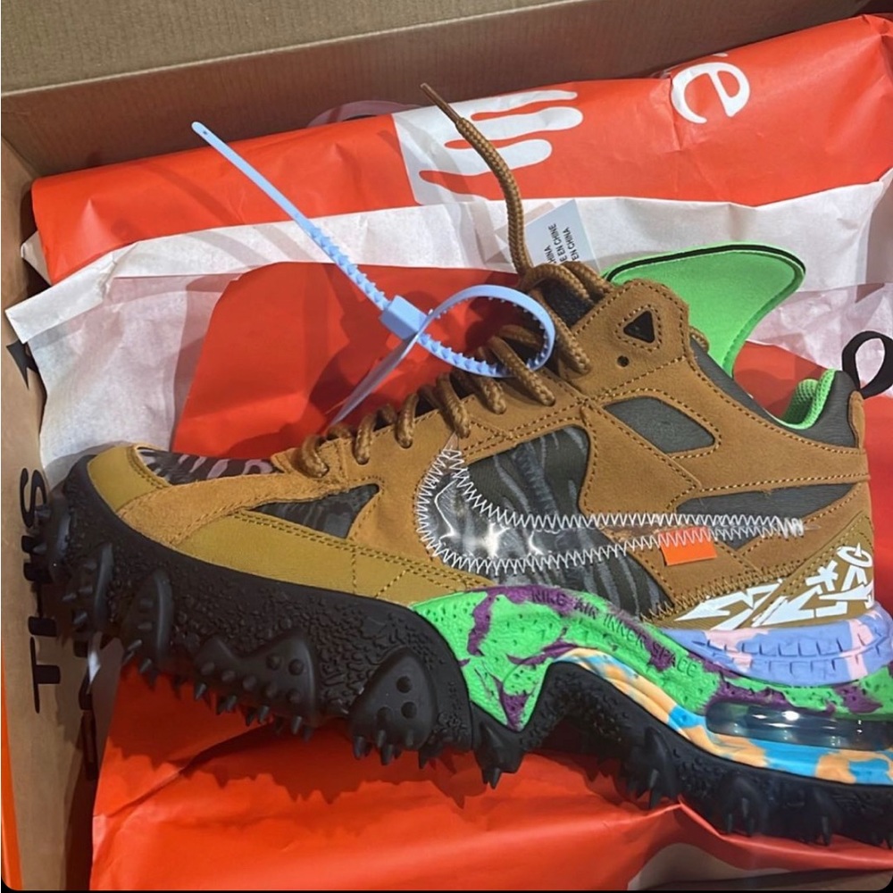 Nike Air Terra Forma x Off-White; Wheat/Black/Clear Size M10